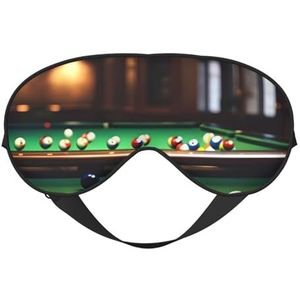 Zijde zoals Biljartprint Zacht Slaap Oogmasker Comfortabele Blinddoek Verstelbaar Oogmasker voor Slaap