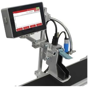 130Pro Industriële online inkjetprinter 12,7 mm nozzle Zilveren behuizing TEKST QR-barcode Batchnummer Logo Datum Labelprinter in meerdere formaten(Gray)