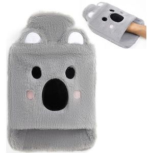 Siyecioa, warmwaterkruik met hoes, 2 l lekvrije grote kruik voor warm en koud kompres, handen- en voetenwarmer, nek- en schouderpijnverlichting, ideaal voor vrouwen, senioren en kinderen