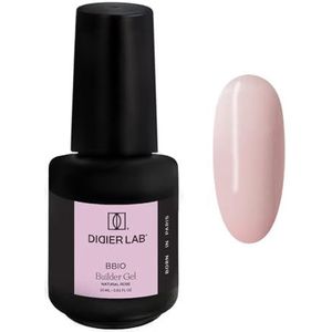 DIDIER LAB BBIO Builder Gel in a Bottle - Natural Rose - Schone formule vrij van HEMA en TPO - Zelfnivellerende opbouwgel voor gelnagels - LED UV-gel ter versterking van nagels - 15ml