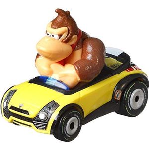 Hot Wheels - Donkey Kong Car - Super Mario Kart Character Car Diecast 1:64 Scale - Nieuw