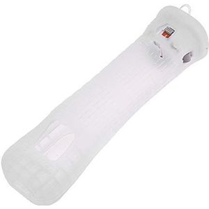Siliconen hoesje met Motion Plus Sensor-adapter voor Nintendo Wii-afstandsbediening(Wit)