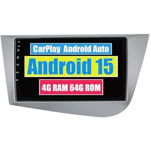 RoverOne Auto Stereo CarPlay Hoofd Unit voor Seat Leon 2 2005-2012 Android Auto Touchscreen Sat Navi Bluetooth WiFi Radio Speler