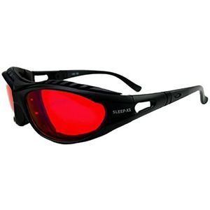 SLEEP-X1 100% blauw licht filter en groen licht filter bril computerbril PC gaming bluelight filter uv blauw licht blokkerende glazen anti-dames heren, rood, Eén Maat