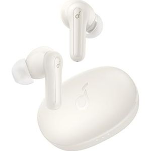 Soundcore by Anker Life P2 Mini True-Wireless Earbuds in-ear hoofdtelefoon, 10 mm audiodriver, intensieve bas, EQ, Bluetooth 5.2, 32 uur accu, opladen met USB-C (champagnewit) (gereviseerd)