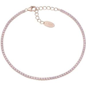 Women's tennis bracelet in 925 silver Amen rosé with pink zircons BT1RRO17
