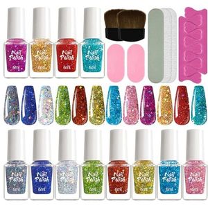 Unieke Gel Nagels Gepolijst Set 12 Kleuren Met Nagels Borstel Nagels Bestand Toe Divider Nagels Art Voor Salon Manicures