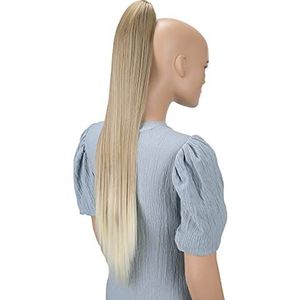 CAISHA 70cm Haarstukje Vlecht Paardenstaart Haarextensies Glad Aardbei Blonde Mix H169