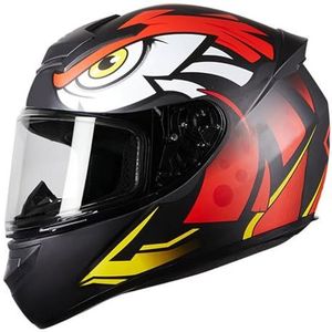 Motor Helm ECE-Goedgekeurde Modulaire Motorhelm Integraalhelm Helmen Voor Heren En Dames Voor Alle Seizoenen Uitneembare En Wasbare Voering G,XXL=(63-64CM)