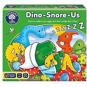 Orchard Toys Dino-Snore-Us Game, A fun Dinosaur Themed Board Game for ages 4+, Encourages Number and Counting Skills for Kids