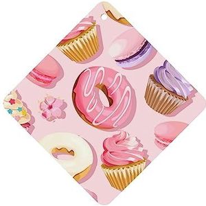 6 Stks Opknoping Luchtverfrissers voor Auto Diffuser Ornamenten Cupcakes Donuts Muffins Suiker Verfrissen Lucht Geurig voor Meisjes Vrouwen Auto Interieur Gift Set Grappige Auto Accessoires Decor