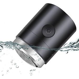 Draagbaar elektrisch scheerapparaat, mini-scheerapparaat voor heren, kleine scheerbeurt | USB-zakformaat, oplaadbaar, nat droog, wasbaar, Ximan
