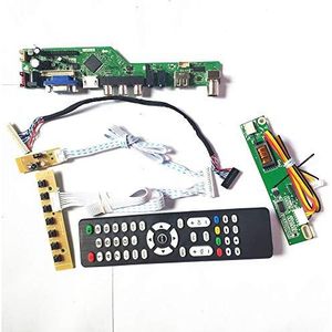 Voor B150XG07 V5 V6 LCD display panel Remote+Inverter+toetsenbord 1CCFL 30Pin LVDS T.V53 controller board VGA HDMI AV USB RF DIY kit (B150XG07 V6)
