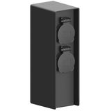 Ledvion - Buitenstopcontact met paal, 2 stopcontacten, waterdicht IP44, 3 jaar garantie