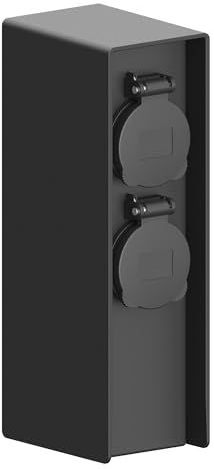 Ledvion - Buitenstopcontact met paal, 2 stopcontacten, waterdicht IP44, 3 jaar garantie