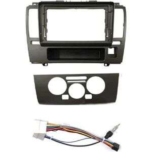 9 Inch Autoradio Fascia Stereo Dashboard Paneel Frame 2 DIN Dvd Gps Mp5 Speler Trimkit Voor N&issan Voor Tiida Voor Latio 2005-2010 Auto Fascia Radio Paneel(MT With cord)