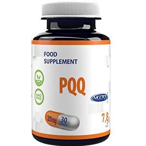 PQQ (MGCPQQ®) 20mg 30 Vegan Capsules, In laboratorium getest, hoge dosis supplement, Gluten- en GGO-vrij