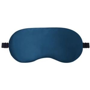 Zijden slaapmasker voor de ogen, zacht en ontspannend nachtmasker, oogbandage, hoofdband om te slapen, voor vrouwen en mannen, nachtdutje, ontspannen dutje, slaapmasker (blauw)