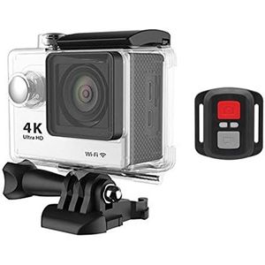 Origineel 2 0mp Wifi Action Camera, Outdoor 1080P 60FPS 2.0 ""Ultra HD 4K, Mini-helmcamera, waterdichte sportcamera(Color:Silver)
