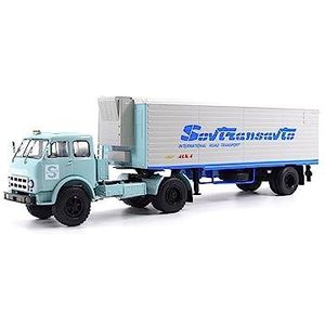 For:Gegoten Auto's MAZ-504A Reefer Container Trailer Legering Model Auto Voor: Gegoten 1/43 Verzamelbare Decoraties