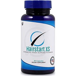 Hairstart XS: krachtige haargroeivitamines, DHT-blokker, stopt haaruitval, dunner worden, kalend en bevordert haargroei, mannen en vrouwen, alle haartypes, 30 dagen voorraad