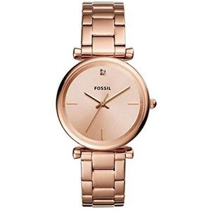 Fossil Womens analoog quartz horloge met roestvrij stalen band ES4441