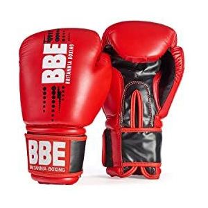 BBE Britannia Boxing FX Bokshandschoenen, PU leer verbeterde schokschuim, boksen, MMA Sparring, Muay Thai, Kickboksen, Punch Bag Training en Focus Pad Werk, 12oz - 16oz (16 oz)