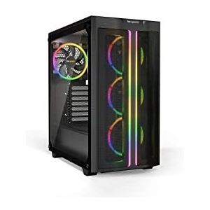 Be Quiet Pure Base 500 FX Black, Mid Tower ATX case, ARGB, 4 vooraf geïnstalleerde Light Wings PWM-ventilatoren, gehard glas venster