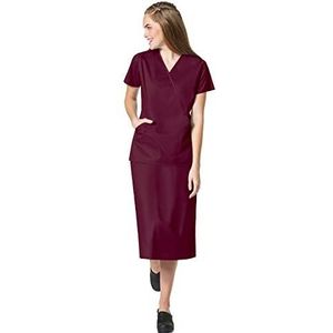 WonderWink Work Wrap Top & Scrub Rok Set + Badge Reel