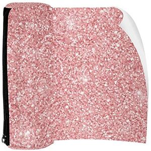 Potlood Case Pen Tas Houder met Rits Coin Organizer Tassen Make-up Cosmetische Pouch voor Vrouwen Tiener Meisjes Jongens Kinderen, Roze