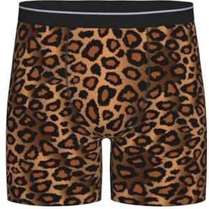 GRatka Boxer slips, heren onderbroek boxer shorts been boxer slips grappig nieuwigheid ondergoed, bruine luipaard dierenprint, zoals afgebeeld, M