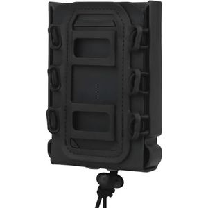 Soft Shell Clip Case Gen 2 - Universeel For 5.56/7.62, MOLLE Pouch Tool Heuptas Mag Case, Nylon 9x12cm, Lichtgewicht(BLK)