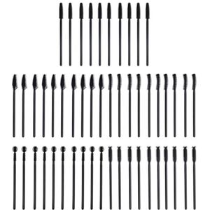 Professionele Draagbare Wimper Separator Mascara Wand Lash 50Pcs Wimper Borstel Wegwerp Siliconen