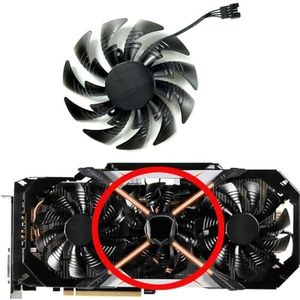 PLD10015B12H Voor GIGABYTE voor GTX1070 1080 1080ti voor AORUS Grafische Kaart Vervangende Ventilator(Middle fan)