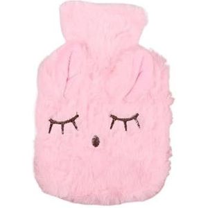 Warmwaterkruik Warm Winter Warm Warmte Herbruikbare Handwarmer PVC Stress Pijnverlichting Therapie Warmwaterkruik Tas met Gebreide Zachte Gezellige Cover Warm Water Bag (1)