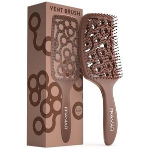 Framar - Vent Brush - Chocolade - Föhnborstel - Hittebestendig tot 232°C