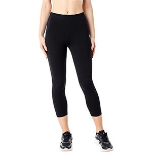 Bellivalini Dames 3/4 Bio-Katoenen Legging BLV50-184 (Zwart, L)