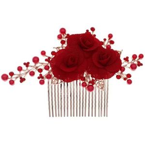 HTYHZIMS Haar zijkam bruids haar strass haar kam bruiloft insert kam voor vrouwen, bruid, Eén maat, Metaal, agaat