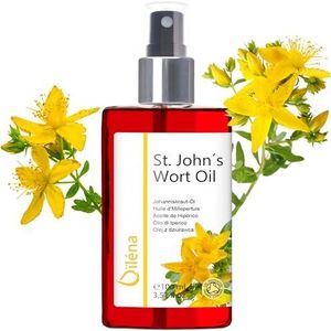 Rode plantaardige olie van sint-janskruid, olieachtig maceraat voor irritaties en pijn | Genezende en verzachtende massageolie | Natuurlijke huidverzorging 100 ml