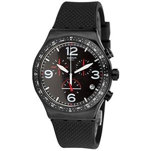 Swatch mannen digitale kwarts horloge met rubberen band YVB403