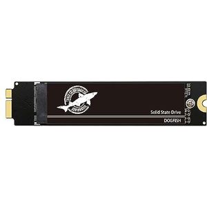 Dogfish 512 GB SSD harde schijf voor MacBook Air A1369 A1370, SSD capaciteitsupgrade voor MacBook Air 2010 2011 A1370 (EMC 2393/2471), A1369 (EMC 2392/2469) (OS vooraf geïnstalleerd)