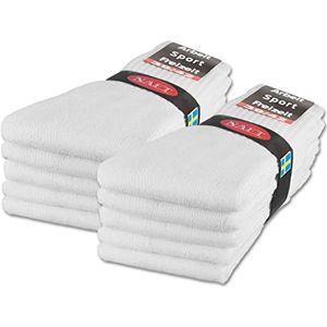 10 | 20 | 30 Paar Sportsokken Tennissokken Werksokken Heren Dames Katoen 10100 (10 paar Wit 35-38)