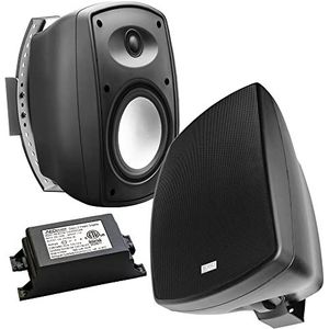 OSD Audio 5.25"" Draadloze BT Outdoor Patio Speaker Architecturale Stereo Paar Zwarte BTP525 Lange afstand