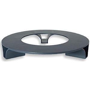 terraced® - Bloempot onderzetter - rond - 27 cm diameter - onderzetter bloempot - gerecycled materiaal - Made in Germany - Parent (antraciet)