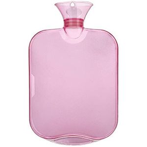 DieffematicRSD Warmwaterkruik Nieuwe transparante warmwaterkruik hoge dichtheid PVC explosieveilige warmwaterzak voor massage gezondheidszorg (Color : Pink)