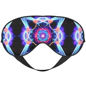 Vierdimensionale ruimte, uniseks, elastisch, verstelbaar gespontwerp, verduisterend, slaapmasker voor thuis, reizen, yoga, kantoor, dutje