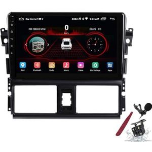 Android 15 Autoradio voor T-oyota Vios (2014-2016) 9 inch 2K Touchscreen 2000 * 1200 Android Head Unit Multimedia Speler met Carplay GPS Navi BT 5G WiFi DSP SWC,Y2