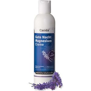 Casida Gute Nacht Magnesium Crème Lotion met originele Zechstein Magnesium & Natuurzuivere lavendelolie - Lotion voor Ontspanning - 200 ml - uit de apotheek