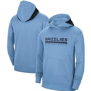 Hoodies Unisex lange mouwen basketbalkleding Grizzlies Blue Pullover Mannen NBA Casual Hoodies Basketball Long Sleeve, S