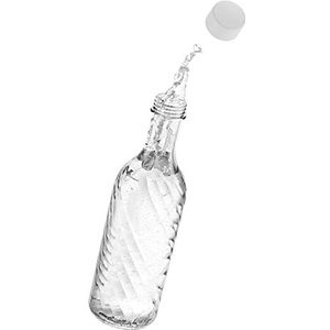 mixcover Glazen fles compatibel met de SodaStream Crystal 2.0, uniek design en 10% meer volume, accessoires voor Soda Stream, glazen karaf